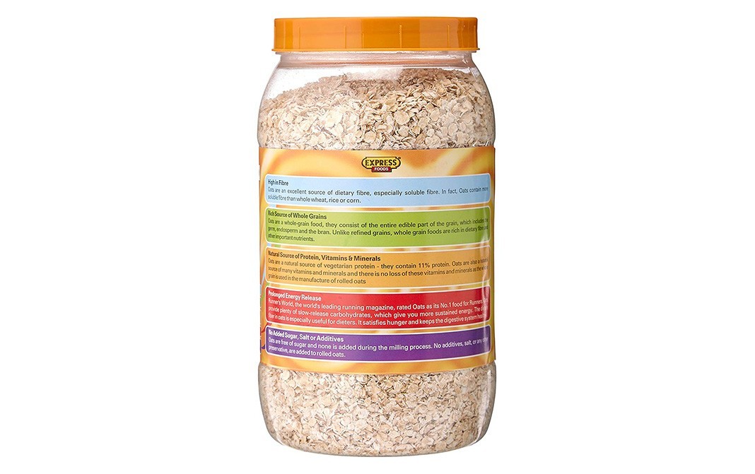 Express Foods Harvest Crunch, White Oats Porridge   Plastic Jar  800 grams